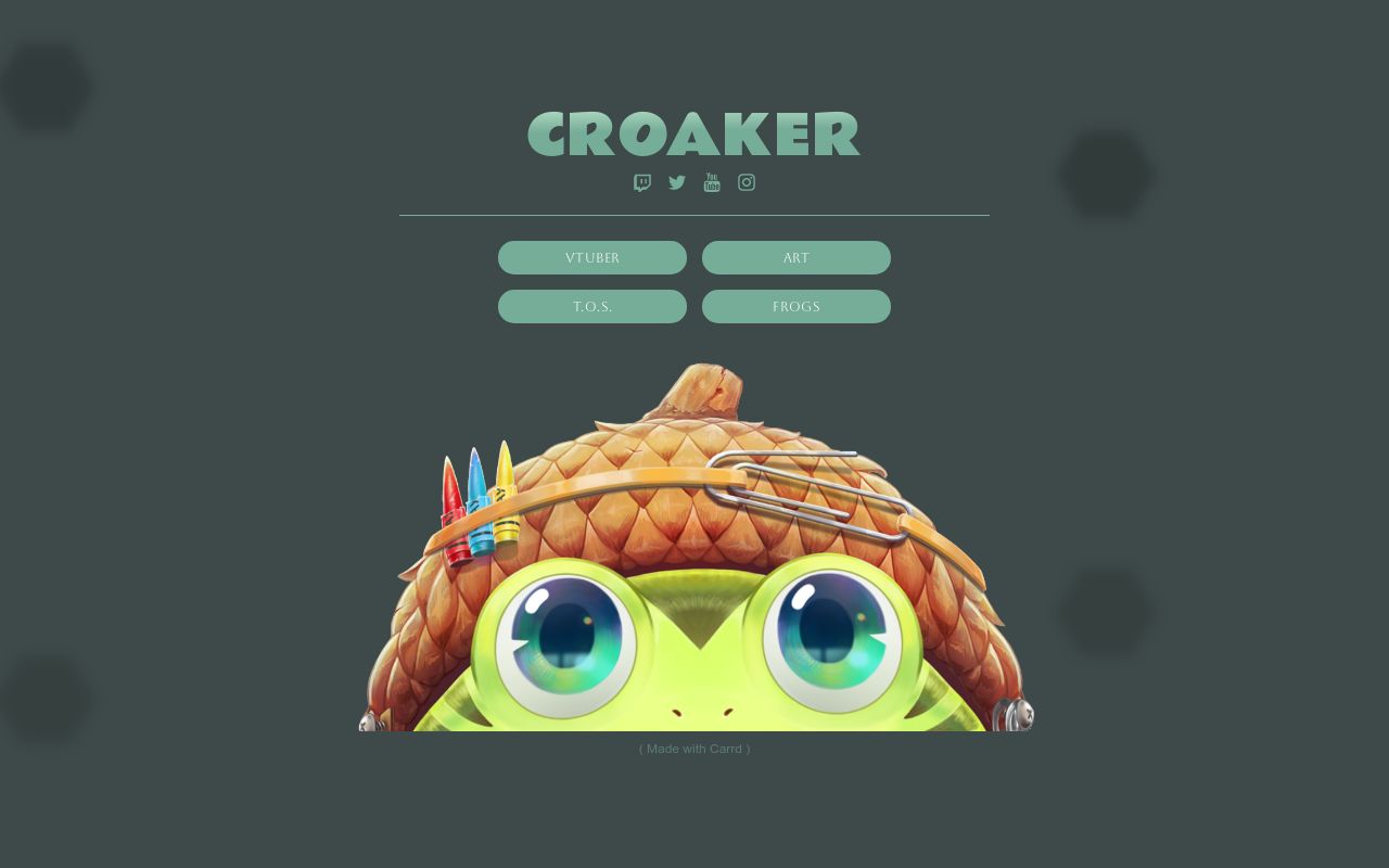 Carrd profile picture for @croaker